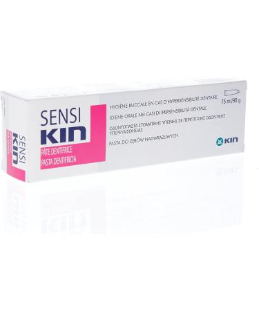 Sensi Kin Toothpaste 75 ml - Effective Relief for Sensitive Teeth | Potassium Nitrate & Fluoride | International Shipping - Buy Online on GoSupps.com