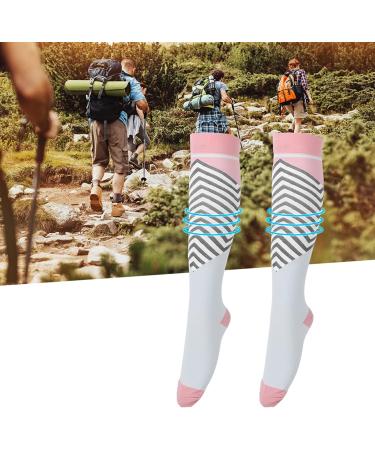 FOLOSAFENAR Varicose Vein Compression Stockings - Pink & Blue HT24 Powder Blue S/M | International Shipping Available - Buy Online on GoSupps.com