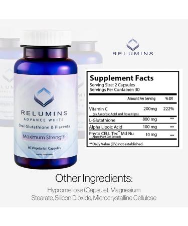 Relumins Glutathione & Resveratrol Bundle Advanced Glutathione with Rose HIPS (60 Capsules) & High-Potency Resveratrol with Grape Seed & Red Wine Extract (120 Capsules) for Skin and Immune Health - Buy Online on GoSupps.com