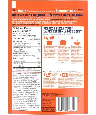BEN'S ORIGINAL FAST & FANCY Broccoli & Cheddar Flavour Rice 12PK CASE Broccoli & Cheddar (12 Pack) 12 - Buy Online on GoSupps.com