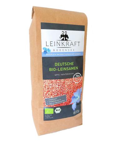 German organic linseed 800g brown whole 100% organic natural baker quality 800.0 grams