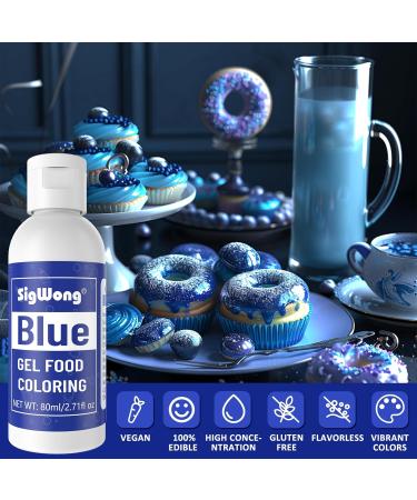 Gel Food Coloring - 80ml Blue Gel Based Food Dye Vibrant Tasteless Concentrated Food Coloring for Cake Cookie Decorating Easter Egg Icing Fondant Baking Macaron - 2.71 Fl.Oz Bottles (Christmas) - Buy Online on GoSupps.com