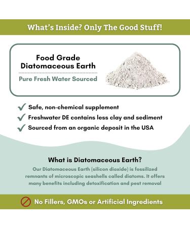 Wholistic Pet Organics Diatomaceous Earth for Dogs - 4 Oz Organic Food Grade | Safe Silica for Overall Health - Buy Online on GoSupps.com