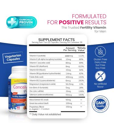 CONCEIVE PLUS His + Hers Fertility Supplements Prenatal Conception Vitamins Bundle for Couples Trying to Conceive - Buy Online on GoSupps.com