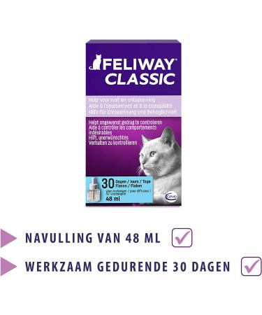 Feliway 066096 - Classic Pheromone Diffuser Refill 48 ml Cat Stress Reducing - Buy Online on GoSupps.com