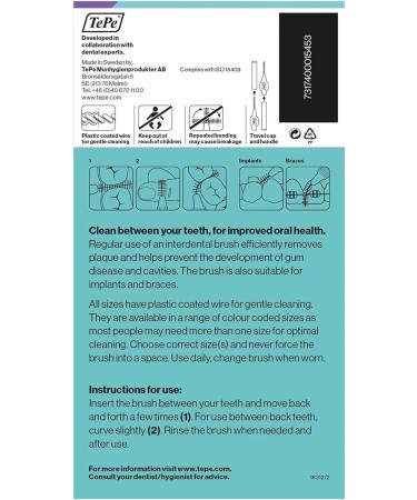 Buy TePe InterDental Brushes - Violet 10 Packs (80 Brushes) | Best International Shipping - Buy Online on GoSupps.com