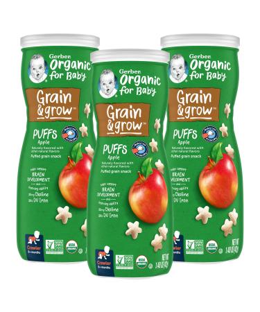 Gerber Organic Puffs 8 + Months Apple 1.48 oz (42 g)