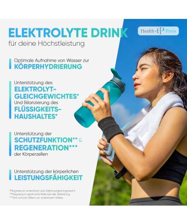 Health Press Electrolyte Powder - Orange Flavor (20 Sticks 8g) | Hydration & Electrolytes for Sports & Beverage - Buy Online on GoSupps.com