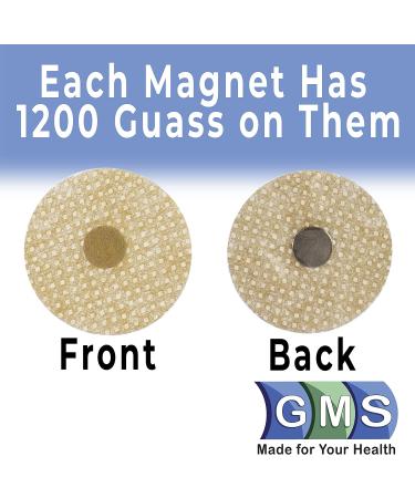 100 Acupressure Adhesive Magnetic Patches - Strong 1200 Gauss Magnets for Pain Relief, Arthritis, Nausea, and Muscle Recovery - Buy Online on GoSupps.com