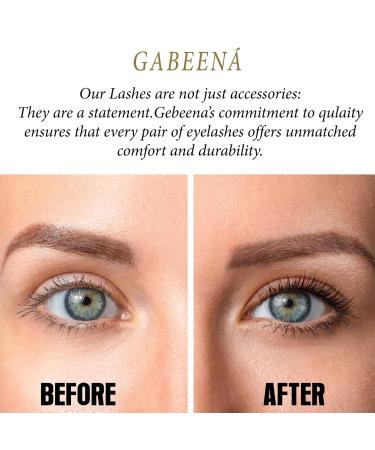Buy Gabeena Self-Adhesive False Eyelashes - Waterproof Reusable Handmade for Dramatic Eyes | International Shipping - Buy Online on GoSupps.com