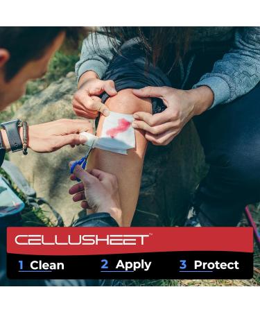 Cellusheet Wound Care Collagen Dressing 2x2 - Advanced Healing Solution for International Shipping - Buy Online on GoSupps.com