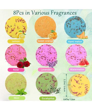 Pletpet Shower Steamers - 8pcs Aromatherapy Shower Bombs with Essential Oils for Relaxation - Great Fragrance for Men and Women - Comes in a Box - Buy Online on GoSupps.com