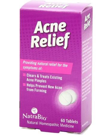 Natrabio Acne Relief Tablets - 60 Count | Fast Natural Acne Treatment - Buy Online on GoSupps.com