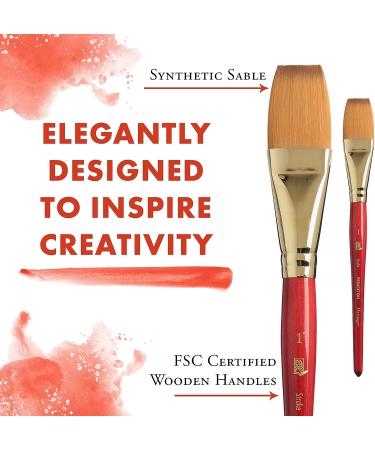 Princeton Heritage Series 4050 Synthetic Sable Watercolor Brush - 1 Inch Stroke - Buy Online on GoSupps.com