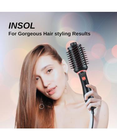 4-in-1 One-Step Hair Dryer & Volumizer - Anti-Frizz Hot Air Brush for Long Hair | Ceramic Titanium - Buy Online on GoSupps.com
