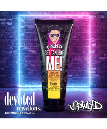 Devoted Creations DJ Pauly D Get Tan Like Me! Dark Tanning Lotion - Double Dark Bronzing Blend - 6.78 oz - Buy Online on GoSupps.com
