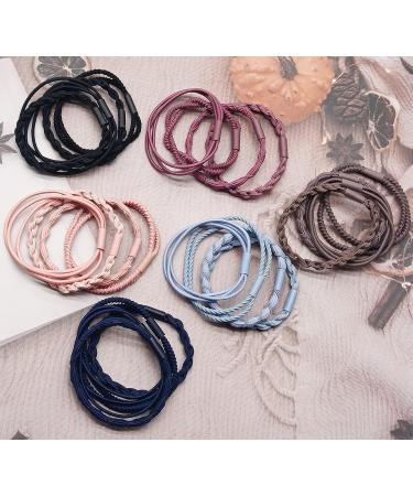 SONNYX 44 PCS Boho Hair Ties for Women - Cute Elastic Colorful Bracelet Hair Ties - Buy Online on GoSupps.com