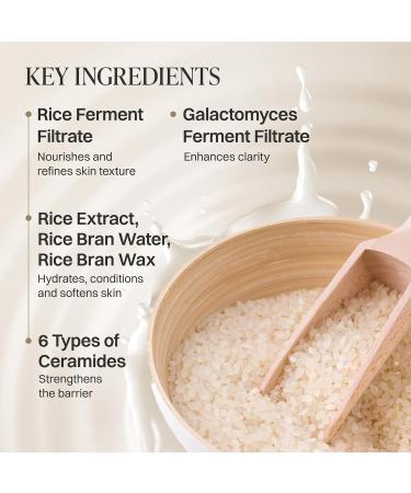 About Me Rice Makgeolli 6 Ceramide Cream Fermented Rice Face Moisturizer for Dry Sensitive Skin Rich Mochi Texture with Shea Butter & Galactomyces Vegan Fragrance-Free 2.87 oz (85ml) - Buy Online on GoSupps.com