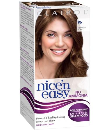 Clairol Nice'n Easy No Ammonia Hair Dye 96 Lightest Golden Brown - Pack of 1 - Buy Online on GoSupps.com
