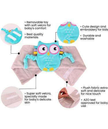 Colic Calm Baby Heating Pad Belly Band for Newborns - Relieve Gas and Reflux with Superse Warm Aroma Stomach Band - Blue Owl Design - Buy Online on GoSupps.com