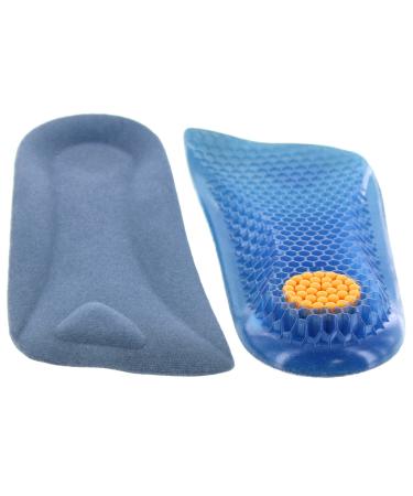 Honeycomb Gel Half Insole for Women - 1/2 inch Taller Height Increase Heel Lift Cushion Insert - Leg Discrepancy Balancer - Buy Online on GoSupps.com