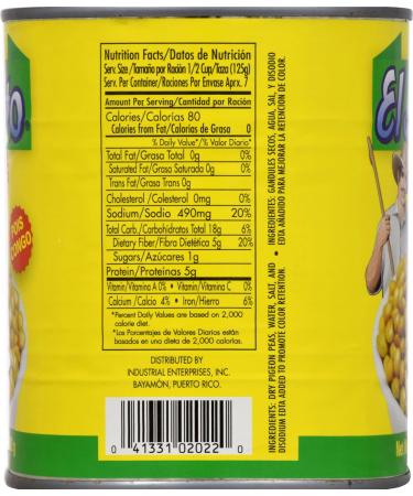 El Jibarito Dry Pigeon Peas 29oz (Pack of 12) - Authentic Puerto Rican Flavor - Buy Online on GoSupps.com