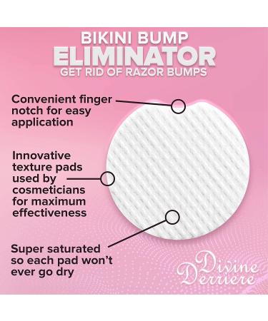 Divine Derriere Ingrown Hair Treatment Pads - Razor Bump Stopper & After Shave Solution for Men and Women - Buy Online on GoSupps.com
