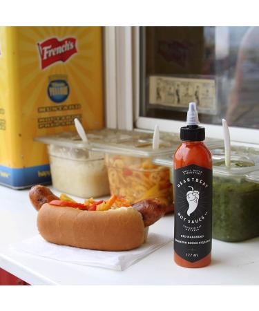 Heartbeat Hot Sauce - Mixed 3-Pack (3 Flavours: 1 x Red Habanero 1 x Green Jalapeno 1 x Blueberry Habanero) - Buy Online on GoSupps.com