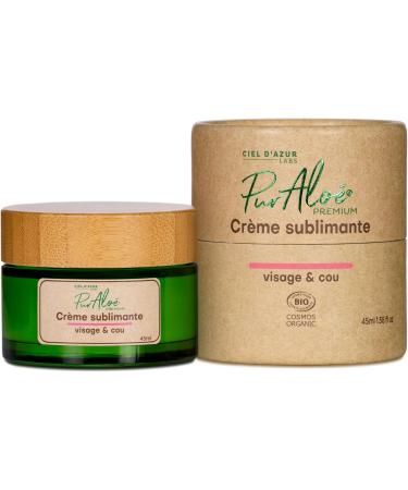 Ciel d'Azur Labs - Pur'Alo Premium Organic Sublimating Cream - Native Aloe Arborescens & Aloe Vera - Beautifying Day Cream - Certified Organic Cosmos Organic - 99% Natural Origin - 45 ml - Buy Online on GoSupps.com