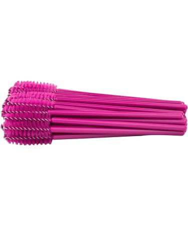 Profico 50-Piece Disposable Eyelash Brush Set - Dark Pink Mascara Applicator & Eyelash Extensions Tool - Buy Online on GoSupps.com