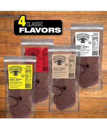 Old Trapper Teriyaki Double Eagle Beef Jerky | Traditional Style Real Wood Smoked | 1 Bag (80 Pieces) Teriyaki 80 count (Pack of 1) - Buy Online on GoSupps.com