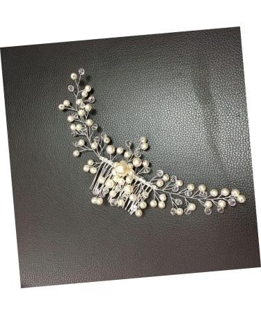 FRCOLOR Bridal Pearl Hair Comb Flower Decorations Teasing Combs for Women Inserted Hair Comb Wedding Hair Clip Jeweled Headband Wedding Hair Accessories for Women Miss Decorate Delicate - Buy Online on GoSupps.com