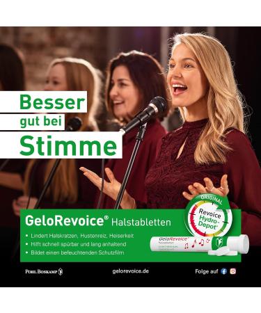 Gelorevoice Half Tablets Kirsch-Menthol 60 St - Fast Relief for Sore Throats Coughs & Hoarseness - Soothes Voice Loss & Swallowing Difficulties - Buy Internationally - Buy Online on GoSupps.com