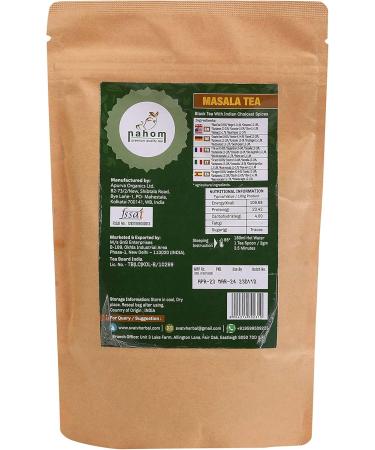 NAHOM Masala Chai Tea Loose Leaf from India | 3.53 oz/ 100 grams - Buy Online on GoSupps.com