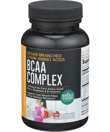 Whole Foods Market BCAA Complex 60 ct - High-Quality Amino Acids for Optimal Performance | Shop Internationally - Buy Online on GoSupps.com