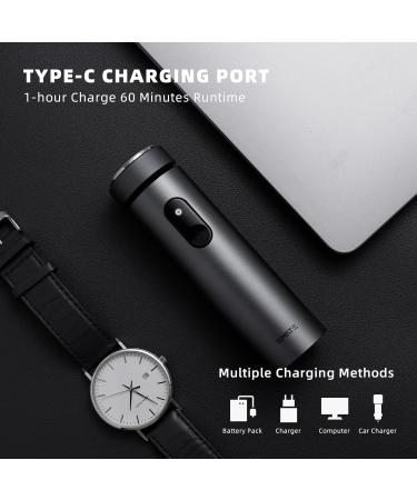 SMATE Electric Shaver for Men - Cordless Rechargeable Waterproof Razor & Precision Trimmer for Travel Wet & Dry Use - Ideal Gray Electric Face Shaver - Buy Online on GoSupps.com