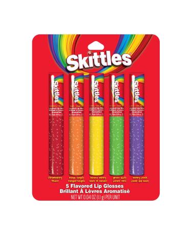 Skittles 5 Piece Lip Gloss Tube Wands