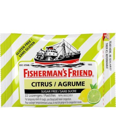 Fisherman's Friend Sugar Free Citrus - 8 Packs - Buy Online on GoSupps.com