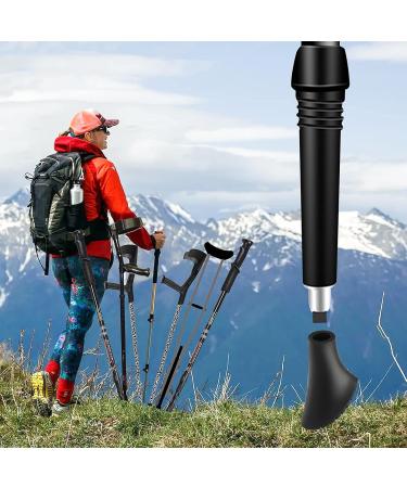 Vabneer Nordic Walking Stick Rubber Buffers - 12 Pack 10mm Diameter Walking Pads for Trekking on Asphalt Gravel and Mountains - Buy Online on GoSupps.com