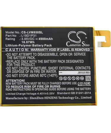 Buy BWXY Compatible Replacement Battery L19D1P31 for Tab M8 TB8505F - 4900mAh | Fast International Shipping - Buy Online on GoSupps.com