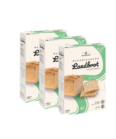 Glutenfree baking mix country bread 3 x 400g Hanneforth