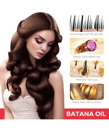 Raw Batana Oil for Hair Growth 100% Pure & Natural Batana Oil from Honduras Eliminates Split Ends Promotes Hair Thickness for All Hair Types - Buy Online on GoSupps.com