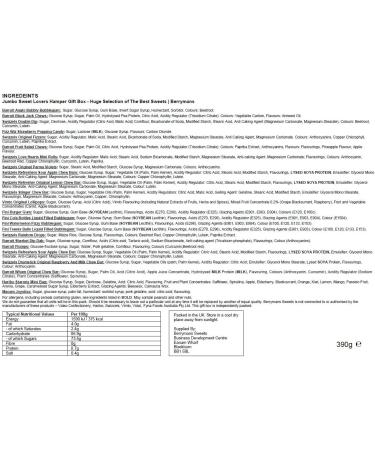 Box Of Old Fashioned Jumbo Sweets Gifts for Men or Women |A Huge Retro Hamper Box By Berrymans | Black Jacks Parma Violets. - Buy Online on GoSupps.com