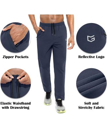 G Gradual Men's Sweatpants 2 Pack - Black/Navy Blue X-Large | Zipper Pockets, Tapered Fit for Running, Exercise & Workout - Buy Online on GoSupps.com