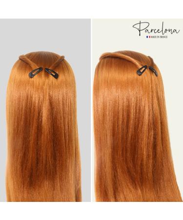 Parcelona French Mini Set of 4 Small Celluloid Acetate Snap Hair Clips - Tortoise Shell Brown - Made in France - Buy Online on GoSupps.com