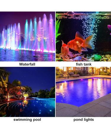 Coreslux RGB Solar Pond Lighting - Adjustable IP68 Waterproof Underwater Spotlights (5 Pack) for Garden & Diving - Buy Online on GoSupps.com