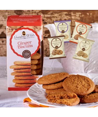 Biscuits Gift Set Biscuit Hamper Including Ginger Biscuits Almond Thins & 4 Packets of Grandma Wild's Classic Biscuits | Biscuit Lovers Gift - Buy Online on GoSupps.com