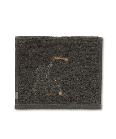 Sterntaler Baby Unisex Double Pack Towels - Elefant & Cake Motif - 30x50cm Light Brown - Premium Children's GOTS Certified Towels - Buy Online on GoSupps.com