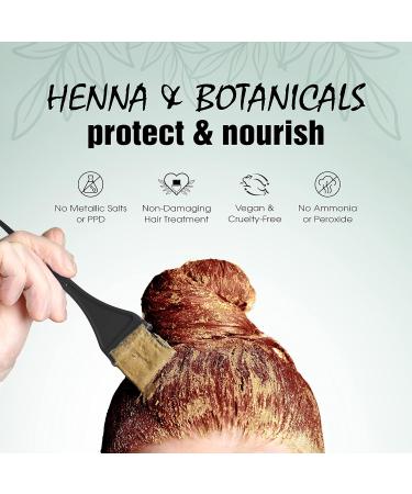 Light Mountain Mahogany Hair Dye | Organic & Chemical-Free Semi-Permanent Color for Men/Women | 16 Oz Henna Leaf Powder & Botanicals - Buy Online on GoSupps.com