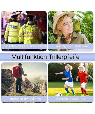 Huoberr Trillerfeife - 3 Stainless Steel Referee Whistles | Loud 120 dB | Ideal for Coaches & Officials with Lanyard - Buy Online on GoSupps.com